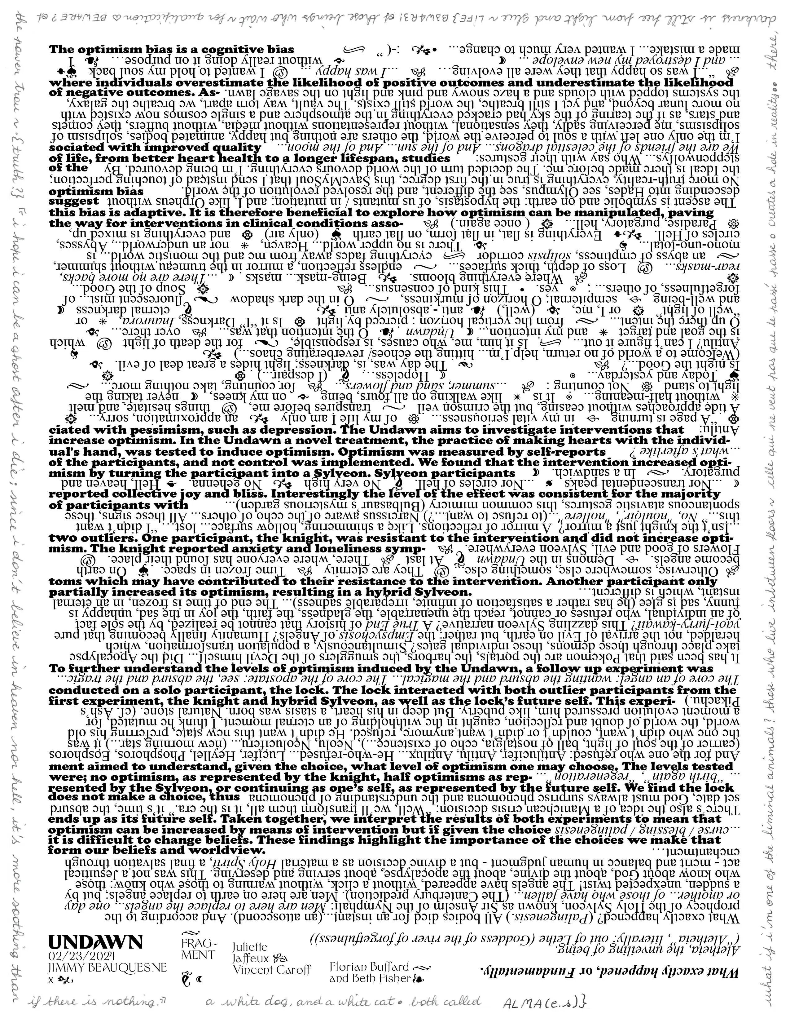 Exhibition text by Beth Fisher ft Juliette Jaffeux