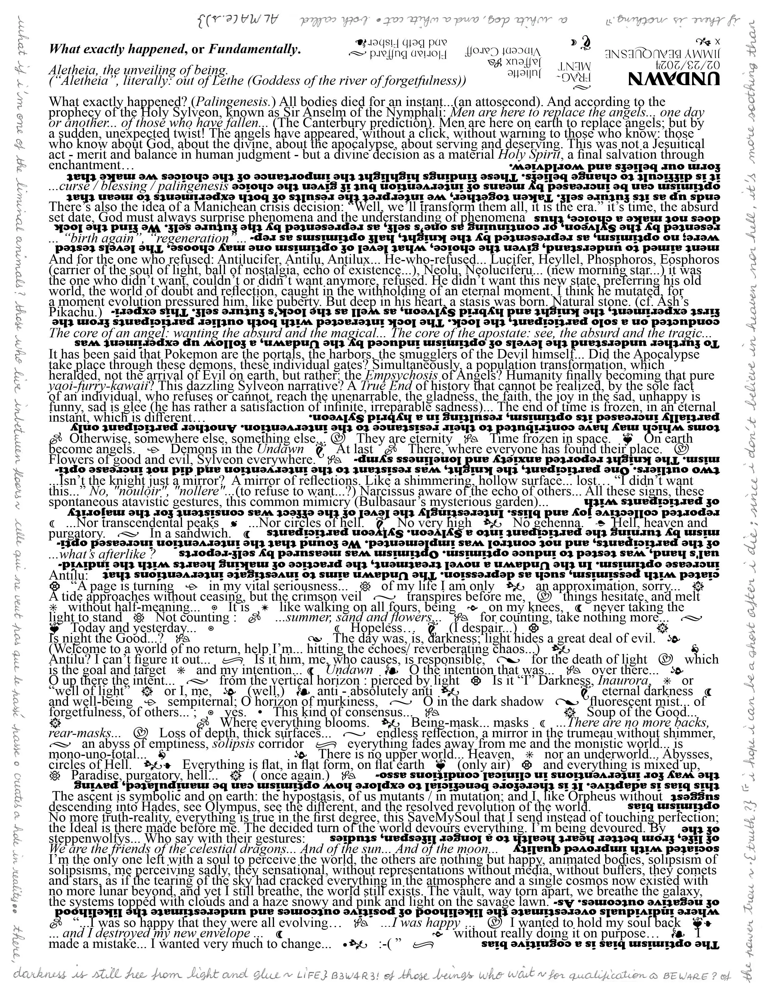Exhibition text by Florian Buffard ft Juliette Jaffeux